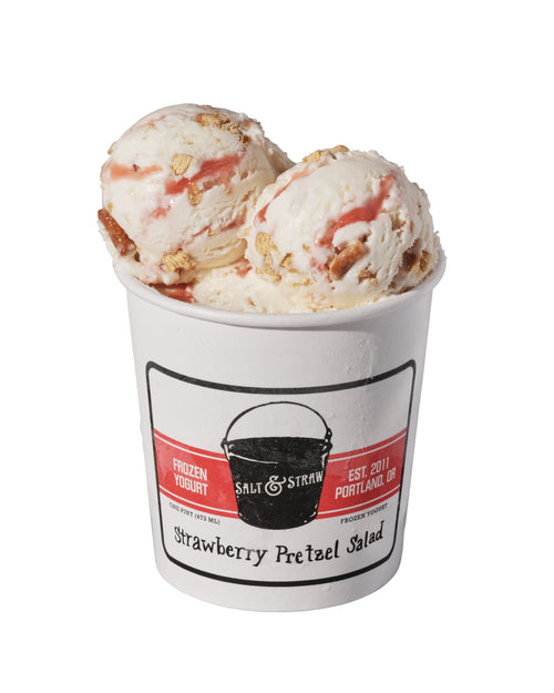 Oishii + Salt & Straw: Strawberry Pretzel Salad